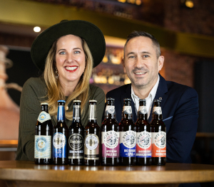 Eigenaar Warsteiner Gruppe Catharina Cramer met eigenaar Rye River Tom Cronin 